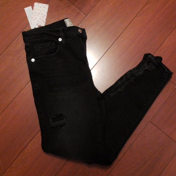 FREE PEOPLE Destroyed Denim - Picture 5 of 7